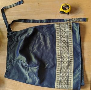 Silk wrap skirt boho